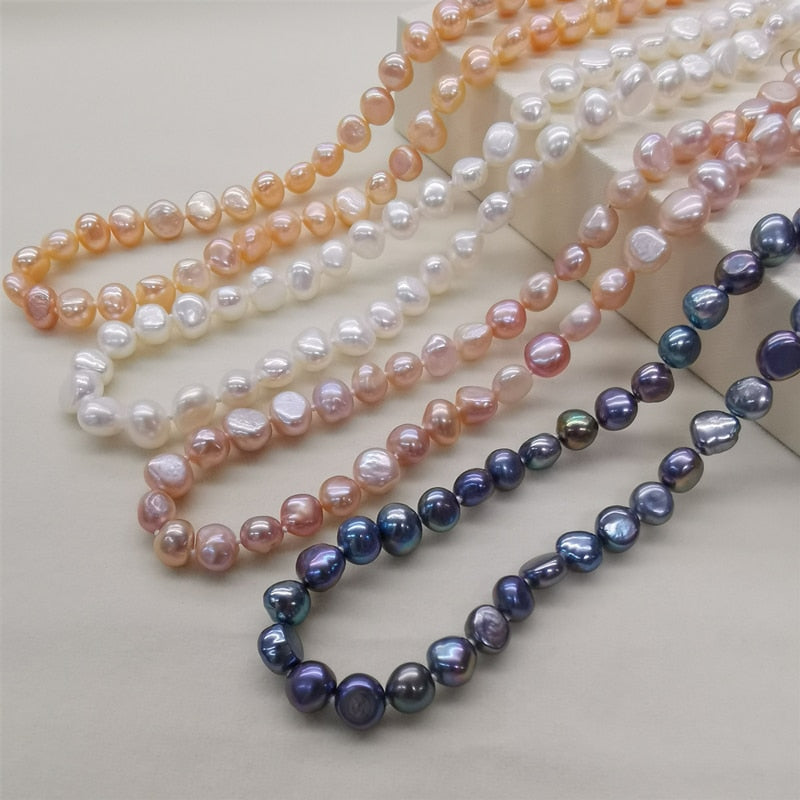Gorgeous Freshwater Pearl Jewelry Sets with 925 Sterling Silver Necklace/Bracelet/Earrings For Women