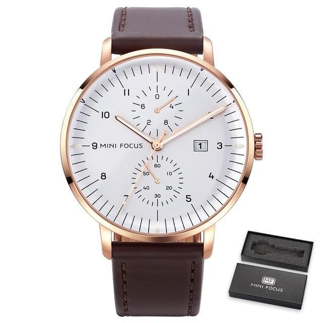 Top Leather Strap Stylish Watches Luxury Quartz Waterproof For Men And Women