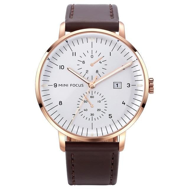 Top Leather Strap Stylish Watches Luxury Quartz Waterproof For Men And Women