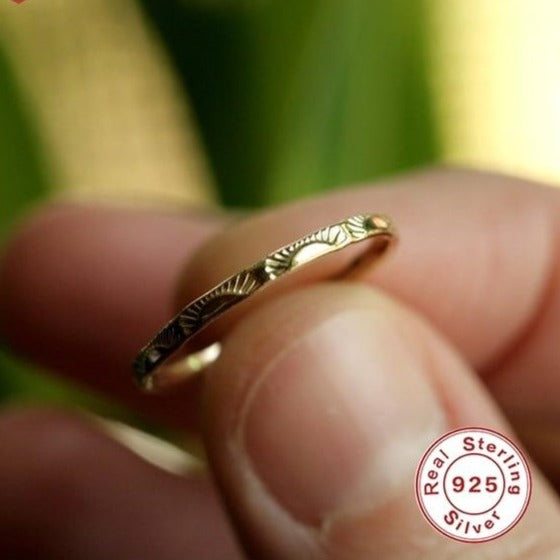 New Stylish 925 sterling silver chic Rings for Women Simple Vintage Finger Rings Jewelry Gift for friends