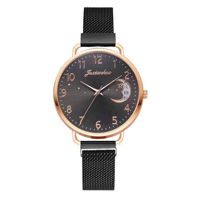 Simple But Luxury Look Women's Watches with Unique Mess Strap Design