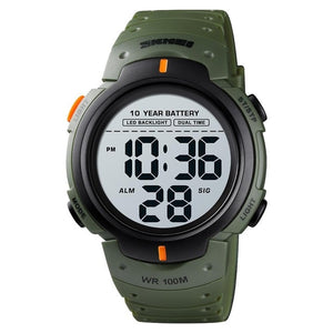 Best Outdoor Digital Sport Watch 100M Waterproof & Led Light Stopwatch