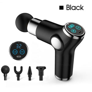 Super Comfort Designed Mini Electric 32-Speed Massage Gun with LCD Touch Screen