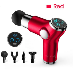 Super Comfort Designed Mini Electric 32-Speed Massage Gun with LCD Touch Screen